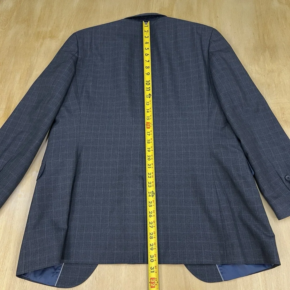 Banana Republic 👉Actual Sz 42R👈 Slim Fit Men Suit Jacket Polyester Dark‎ Gray